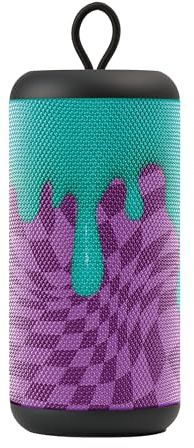 Music Sound - VERTICAL - Cassa Speaker Bluetooth - 5 WATT - Wireless - Play Time 4 Ore - Bluetooth 5.0 - Viola/Azzurro