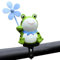 Frosch-Fahrrad-Lenker-Ornament, Frosch-Fahrrad-Ornamente, tragbare Elektroroller-Verzierung, Harz, niedliches Fahrradzubehör, Frosch-Anhänger für Lenker