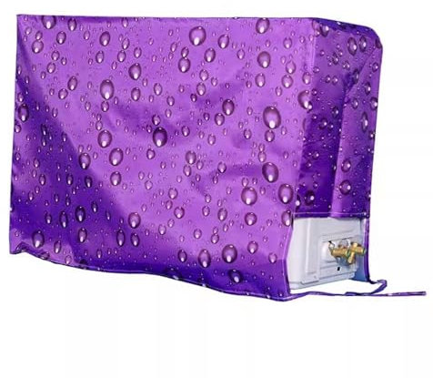YLLSMGS Protector Aire Acondicionado Exterior, Funda Aire Acondicionado Interior, Acondicionado Resistente Al Agua y a La Nieve(Purple,96 * 38 * 70cm/38 * 15 * 28in)