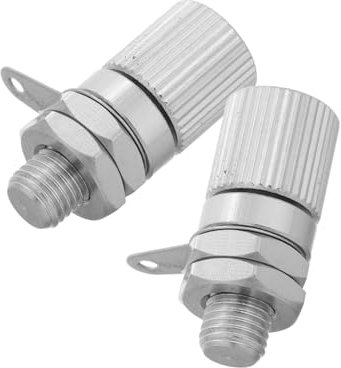 2pcs Audio Terminal Grounding Post Subwoofer Amplifier Connector for Amplifier Speaker Binding Posts Amplifier Terminal Part Amplifier Connector Banana Plug Terminal Block Copper