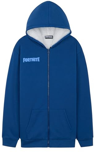 Fortnite Sweat a Capuche Garçon et Ado 7-16 Ans, Sweat Zippé Polaire, Chaud Sweatshirt, Hoodie Gaming Cosy, Idée Cadeau Gamer