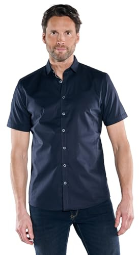 engbers Herren Herren Kurzarm-Hemd My Favorite, Saphirblau, 38508, Saphirblau in Größe 4XL