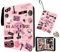 Blackpink Sammelalbum Photocard Album, 100 Seiten mit 4 Kartenfächern, Platz für 400 Fotokarten, Blackpink Fanartikel, Kpop Photocard Binder