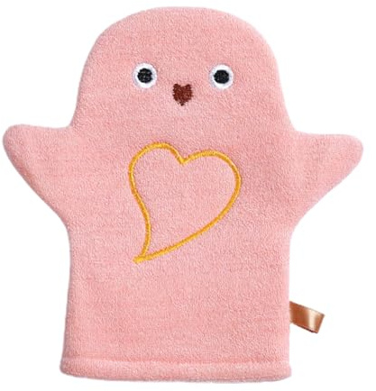 Jlobnyiun Baby-Luffa, Kinder-Waschlappen – sanfter mit Tier-Design zum Waschen von Gesicht, Händen, Haaren, Kopfhaut, Alltag