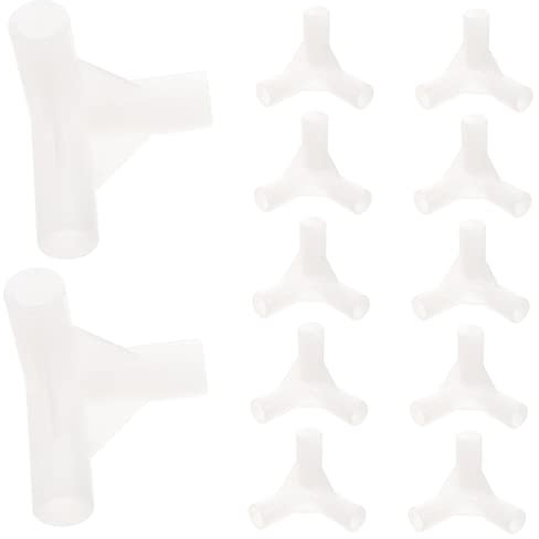 Milisten 20 Stück Zeltzubehör Campingplane Partyzelt Pavillon Ersatzteile Zeltstangenverbinder Zeltstangen Winkelverbinder Zeltverbinder Befestigung Outdoor Event Zeltüberdachung