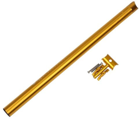 Opatiny 339 mm x 600 mm Sattelstütze aus Aluminiumlegierung, Brompton- und Dahon-Falträder, Silbergrau, für Schwarz