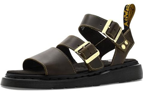 Dr. Martens 42329001 Damen Flache Sandalen Glattleder in schwarz - Gr. 37