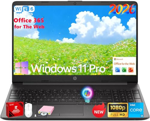 HP 250 G9 Premium Business Laptop - 15.6 FHD 1080p Display, Intel i3-1315U CPU, Windows 11 Pro, Numeric Keypad, 64GB RAM, 2TB SSD, Wi-Fi 6, All-Day Performance for Work & Study, with Accessories