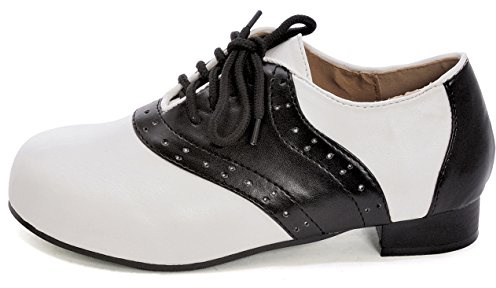 Ellie Shoes - Saddle (Black/White) Child Shoes, Black/White, Small (11-12)