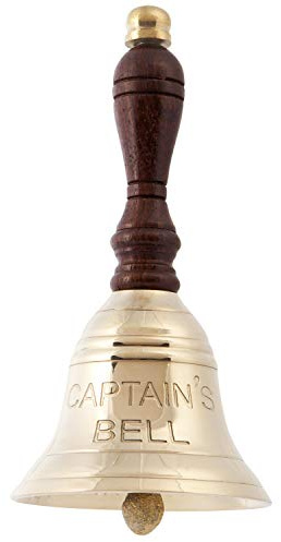 Tischglocke Messing 12,5cm Captains Bell