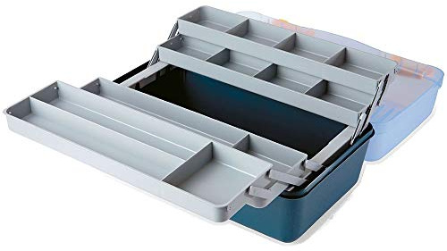 Angelbox mit 4 Platten, Himmelblau, 46 cm x 28 cm x 22 cm