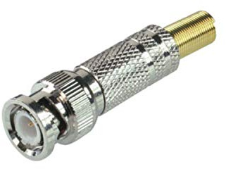 S-Conn BNC - Stecker, löt u. schraubbar, Metallausführung