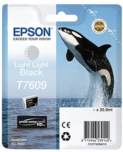 Epson T76094010 Tintenpatrone 26 ml, hell hell schwarz