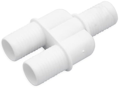 3S SuperSamaStore Raccordo a Tre Vie per Tubazioni di Scarico Condensa, Giunto Triplo, Raccordo Y Professionale, con 3 Attacchi Maschio Diametro 16 Mm, Plastica Resistente, Bianco