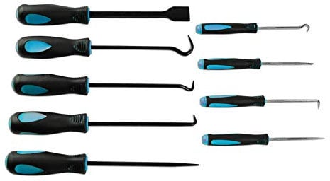 Laser 6382 Pick Hook and Scraper Set 9pc