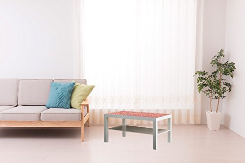 Tisch Lack Persönlichen Individuelle Steine | Maße 1,18 m x 0,78 m | Vinyl | Forex PVC 5 mm | Polymethylmethacrylat fondeado weiß Bedruckt |-Sticker Design Elegant 1,18 m x 0,78 m