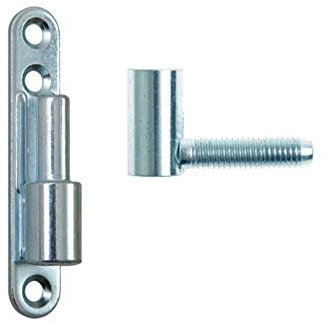 Türband Einbohrband Aufschraubband 15 x 83 mm Tür-Scharnier Türbänder Renovierband für Innentüren Baubeschläge (10 Stück, Weiß)