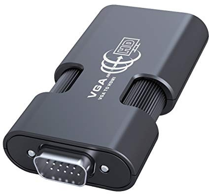 PremiumCord elektronischer Konverter VGA + Audio zu HDMI, Full HD 1080p, schwarz