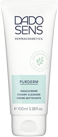 DADO SENS PURDERM WASCHCREME 100ml - Milde Tiefenreinigung Unreiner Haut jeden Alters - Auch Therapiebegleitend bei Akne & Spätakne - Für Empfindliche Haut Geeignet, Vegan