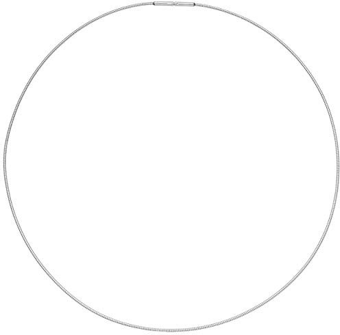 Jobo Damen-Halsreif aus Edelstahl 1,0 mm 45 cm