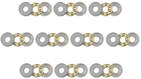 uxcell F3-8M Thrust Ball Bearings 3mm x 8mm x 3.5mm Chrome Steel Single Direction 10pcs