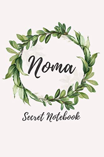 Noma Secret Notebook: Blank lined journal, personalized name notebook