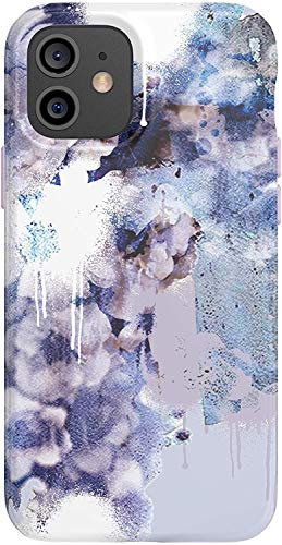 tech21 T21-8578 EcoArt Collage White and Blue for Apple iPhone 12 and 12 Pro 5G - Fully Biodegradable Phone Case with 3 Meter Drop Protection