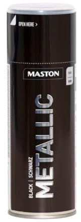 MASTON Metallic - Black - Spray Paint - 400ml