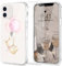 JOYLAND Couple Case for iPhone Xs/iPhone X Flying Bunny Phone Case for Couples Full Protective Anti-Scratch TPU Soft Bumper Rabbit Matching Cover Shell Compatible for iPhone Xs/iPhone X
