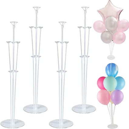 GOYADA 20 Set Table Balloon Kit, Reusable Sticks and Holders, Desktop Decoration, Column Stand for Festival Birthday Party Wedding Graduation Christmas