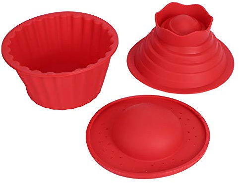Alvinlite Riesige Cupcake-Formen, antihaftbeschichtet, Jumbo-Kuchen-Backsets, spülmaschinenfest, große Silikon-Backformen für DIY-Backwerkzeuge, riesige und einfache Kuchendekoration
