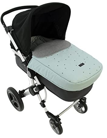 ROSY FUENTES - Fußsack für Babywanne - Universal-Fußsack - Schlafsack für 3 Verwendungszwecke - Bezug für Babywannen-0-grün