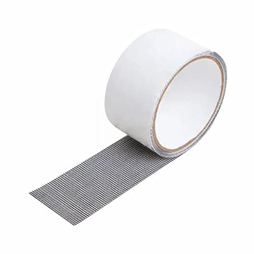 Fliegengitter Reparatur Set Window Screen Repair Kit Tape Repair Tape Reparatur Klebeband Selbstklebend Glasfaser Klebeband für Fenster Reparatur Anti Moskito Insekten 175x5cm (Schwarz)