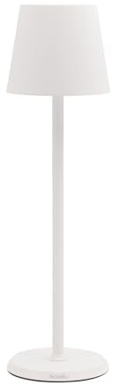 Securit Cordless Water Resistant Table Lamp (Feline) dimmable with Integrated LED and Battery, inc Quick Connect Magnetic Charging Cable (White)