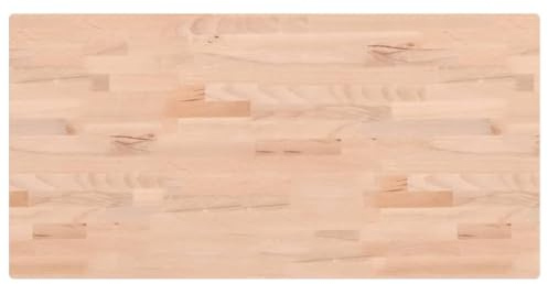 vidaXL Tischplatte 100x50x2,5 cm Rechteckig Massivholz Buche