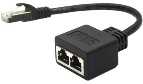 XINGLIDA Splitter Adapterkabel Stecker Auf 2 X Buchse Cat 7-Ethernet Extender Netzwerk Adapter Steckerkabel