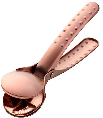 Axaooqeld 2 in 1 Stainless Steel Chestnut Clip Walnut Tongs Metal Nutcracker Bowl Cutter Gadgets Kitchen Tools Rose Gold