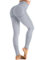 OUDOTA Leggings Damen Scrunch Sportleggins Blickdicht Push Up Sporthose Seamless High Waist Yoga Hose Gym Leggins für Sport & Alltag Weiß Grau,XS
