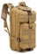 BYZBR 30L Taktischer Militärrucksack, 600D Wasserdichter Faltbarer Outdoor Rucksack, Ideal Für Outdoor-Ausflüge, Trekking, Camping Und Abenteuer (Khaki)