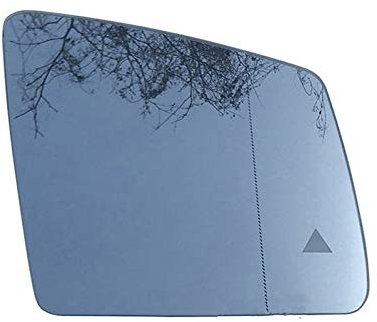 Flügel Spiegelglas Ersatz für Benz GL-Class W164 2009-2016,Umkehrlinse Rückfahrglas Spiegel mit Heizfunktion/Spiegelglas Links Rechts mit Trägerplatte Toter-Winkel-Assistent,Right