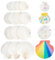 NBEADS 14 Pcs 4 Tailles Coquilles Saint Jacques, 7.45-11.4 cm Naturel Grand Coquille Blanc Décorations de Coquille Coquillages Coquille de Pétoncle pour Mariage de Plage et Océan Crafts la Décoration