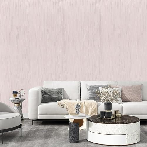 Beswitory Striped Wallpaper Modern 3D Embossed Wallpaper Light Mix Plain Thick Textured Wallpapers for Bedroom Adults Teenager Living Room Lounge Hallway Hall