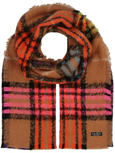 FRAAS Cashmink Schal 63 x 200 cm - Weicher als Kaschmir - Made in Germany - Stola kariert für Damen - Perfekt für Herbst und Winter Rabbit