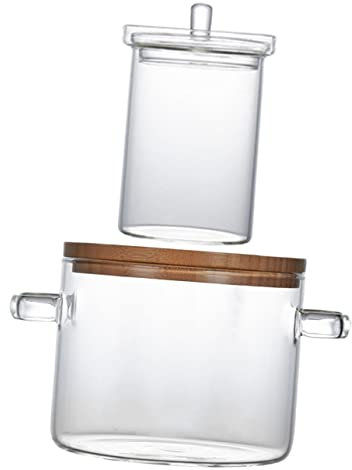 Cacerola de Vidrio Utensilios de Cocina Transparentes Sartén con Tapa Sartén con Tapa Jarras de Vidrio con Tapas Olla de Vidrio Transparente Ollas de Cocina Transparentes Olla de e