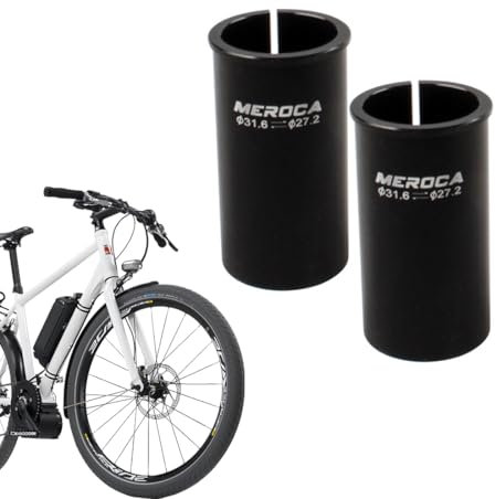 XPEX 2 Stücke federsattelstütze 27.2MM-31.6MM Fahrradsattelstütze Shim Aluminiumlegierung Rohradapter,Sattelstützen-Reduzierhülse Shim Fahrrad Adaper für MTB