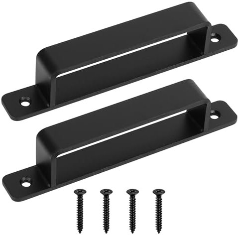 2 x Black Interior Exterior Door Handles 186 mm Sliding Door Handle Sliding Door Handle Garage Cabinet Furniture Kitchen Door Handles