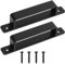SiGuLiKeJi 2 Pcs Tirador Puerta Corredera, Tirador Puerta Exterior, Tiradores de Puerta de Granero, Manillas Puertas Interior, Tiradores Puertas Correderas para Puerta de Armario Muebles(Negro,186mm)