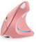 CHNNO1 Mouse verticale ergonomico 2.4G USB wireless regolabile 2400DPI mouse da gioco mouse per computer con luce RGB, adatto per PC da ufficio domestico, rosa