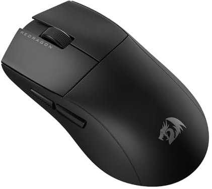 Redragon M916 STD 3-Mode Wireless Gaming Mouse, 49G Ultra-Light 24K DPI Mice w/Ergonomic Natural Grip Build, Full Programmable Buttons, Software Supports DIY Keybinds & DPI
