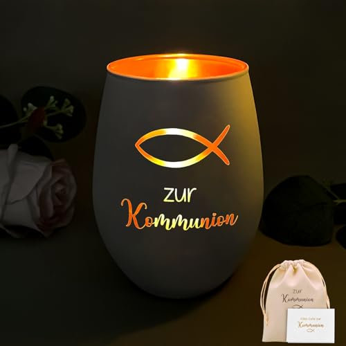 Kommunion Geschenke für Mädchen und Jungen, Erstkommunion Kommunion Deko Mit Motiv Fisch, Personalisierte Besondere Kleine Kommunionsgeschenke, Tischdeko Gastgeschenke, Christliche Geschenke